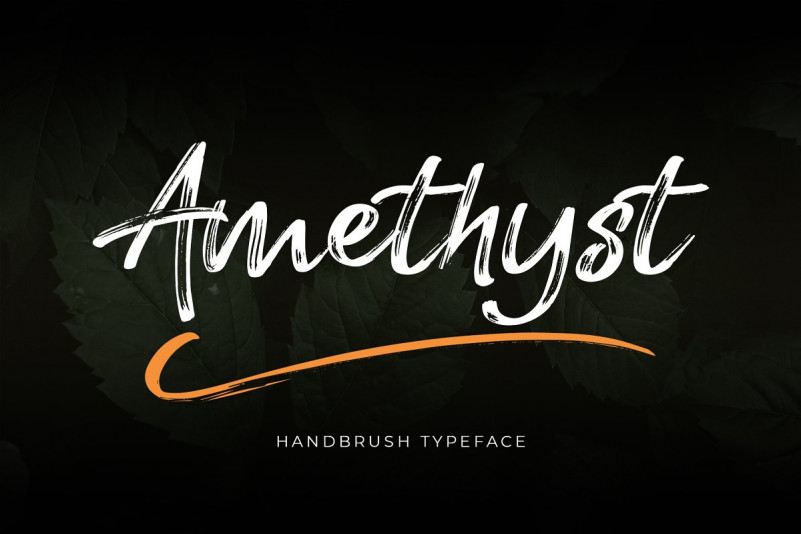 Amethyst HandBrush Font