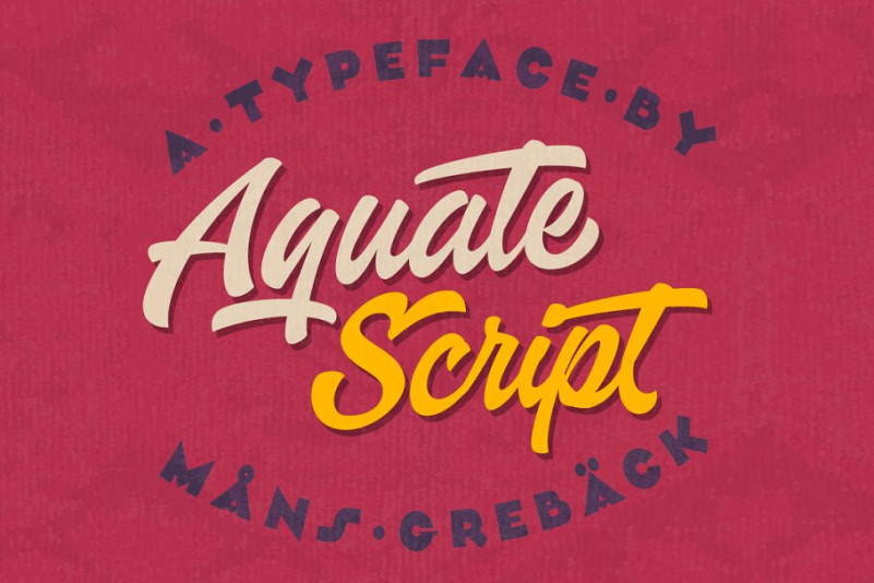 Aquate Script Font