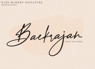 Baekrajan Handwritten Font