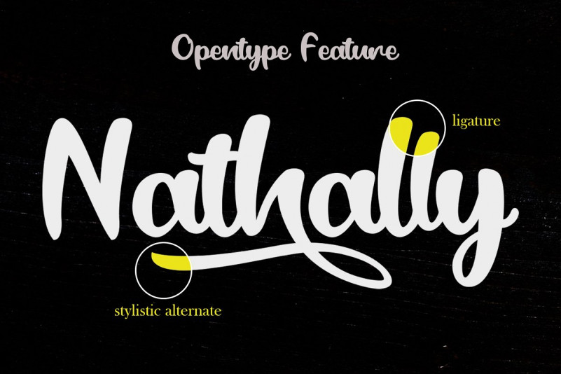 Black Catty Script Font