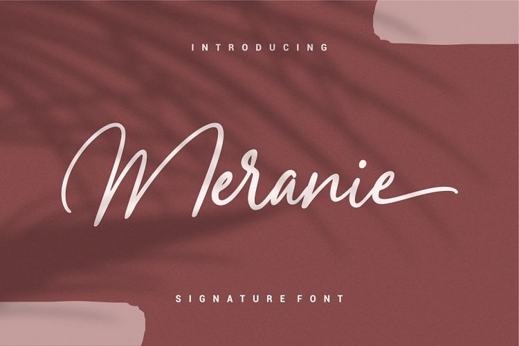 Meranie Signature Font