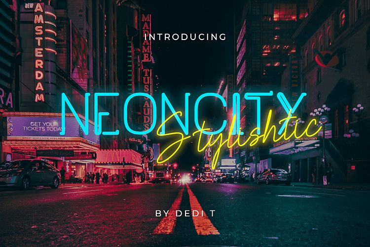 Neoncity Font Duo Befonts Com