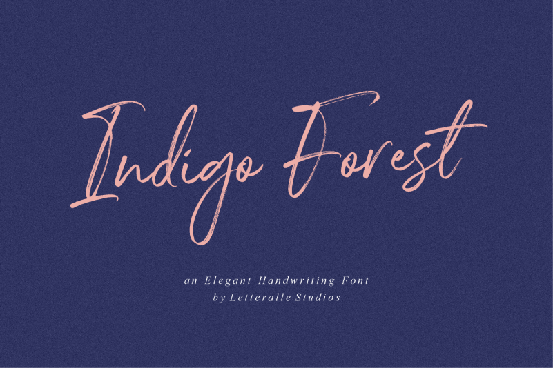 Indigo Forest Script Font