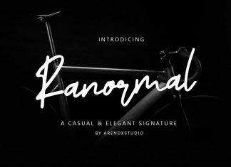 Ranormal Signature Font