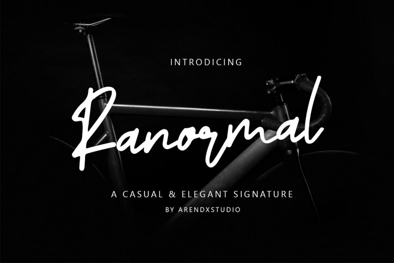 Ranormal Signature Font