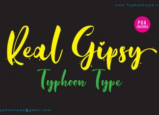 Real Gipsy Script Font
