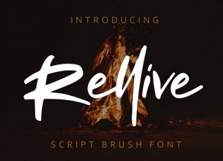 Rellive Brush Font