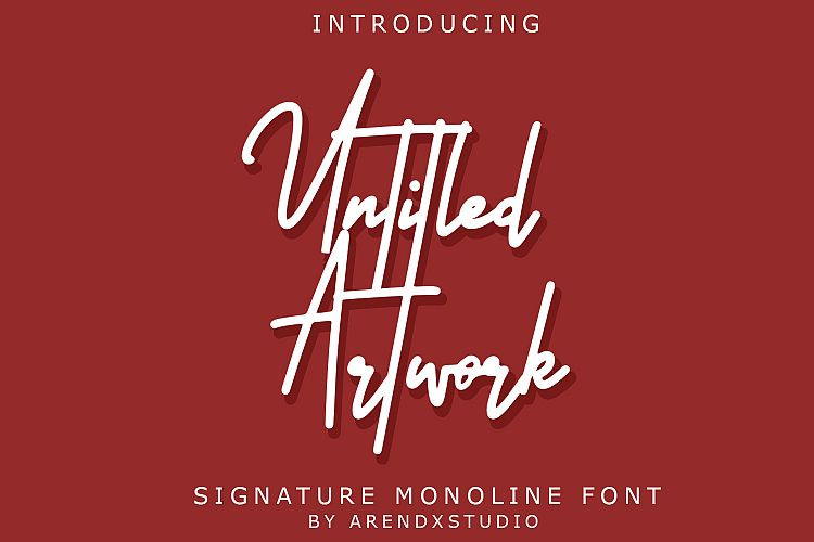 Untitled Artwork Signature Font