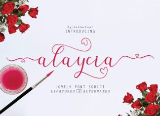 Alaycia Calligraphy Font