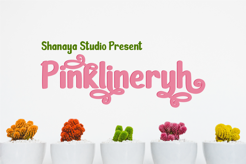 Pinklineryh Display Font