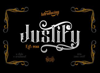 Justify - Layered Font