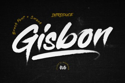 Gisbon - Brush Font