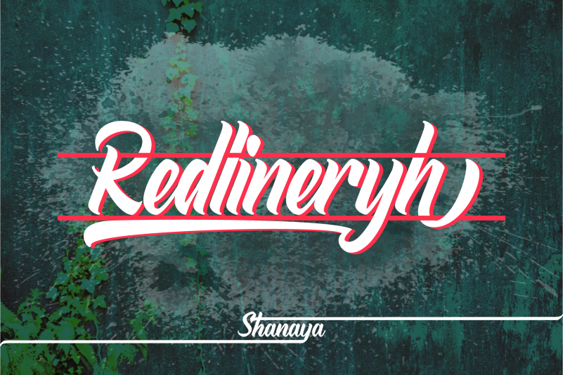 Redlineryh Script Font Befonts Com