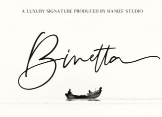 Binetta Signature Font