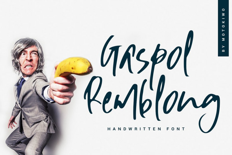 Gaspol Remblong Handwritten Font