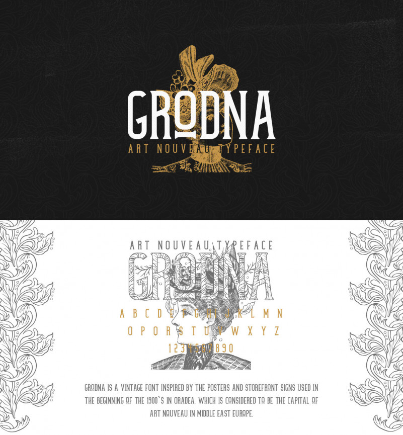 Grodna Vintage Font