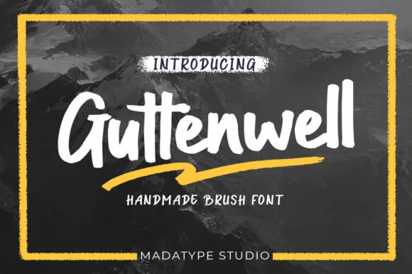 Guttenwell Bold Script Font