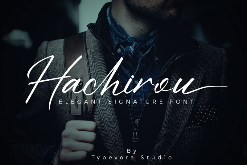 Hachirou Signature Font