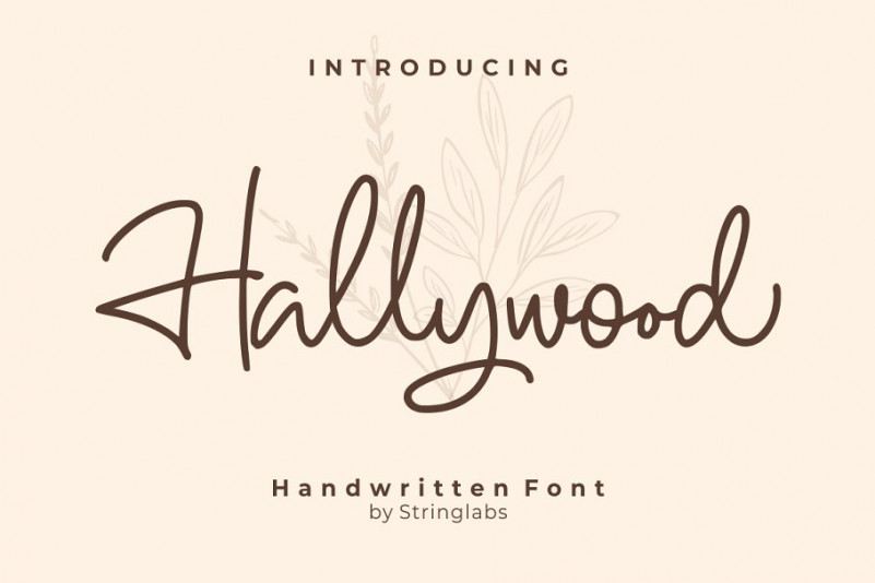 Hallywood Handwritten Font