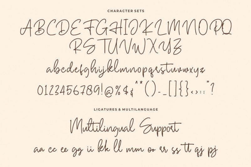 handwritten typeface