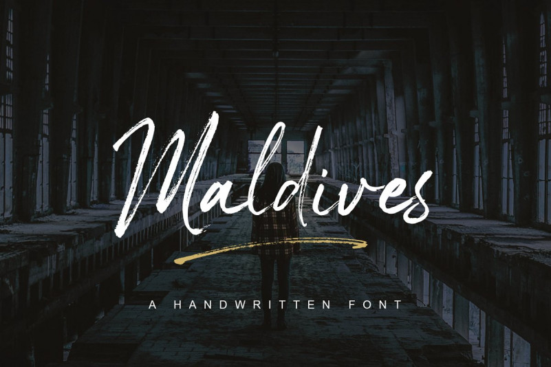 Maldives Brush Font