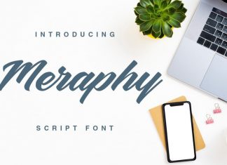Meraphy Script Font