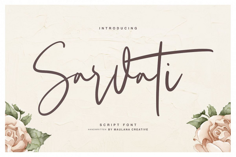 Sarvati Script Font