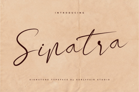 Sinatra Signature Font