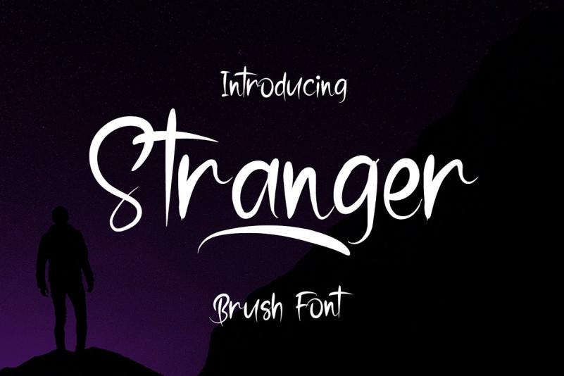 Stranger Brush Font