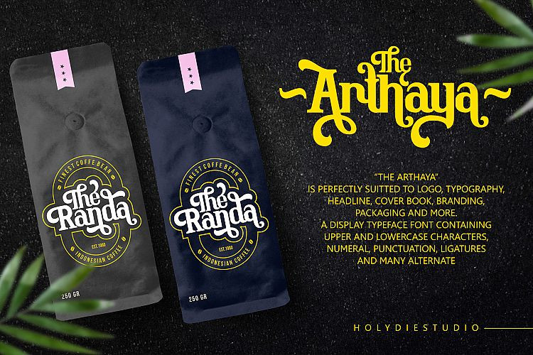 The Arthaya Display Font