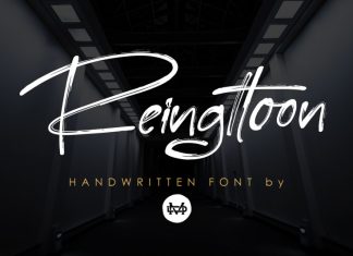 Reingttoon - Handwritten Brush Font