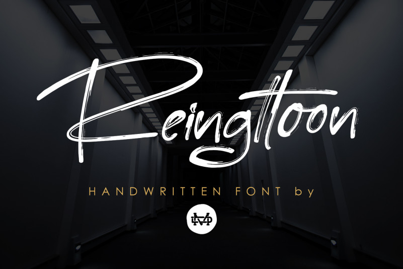 Reingttoon - Handwritten Brush Font