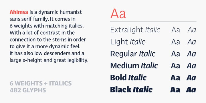 Ahimsa Sans Font Family