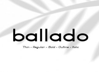 Ballado - Geometric Sans Font