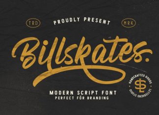 Billskates Script Font