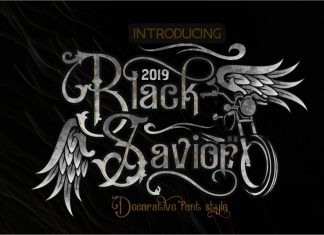 Black Savior Victorian Retro Font