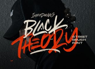 Black Theory Urban Brush Font