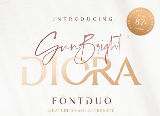Diora Sunbright Font Duo