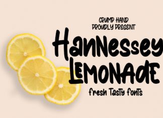 Hannessy Lemonade Display Font