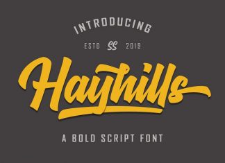 Hayhills Bold Script Font