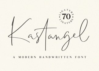 Kastangel Handwritten Font