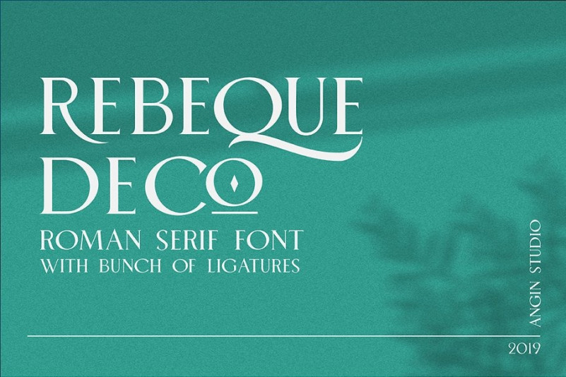 Rebeque Deco Serif Font