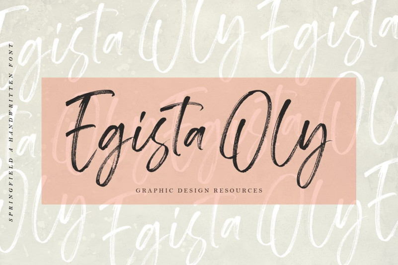 Springfield Hand Brush Font