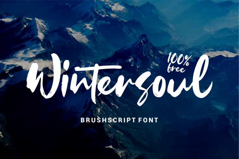 Wintersoul Brush Font