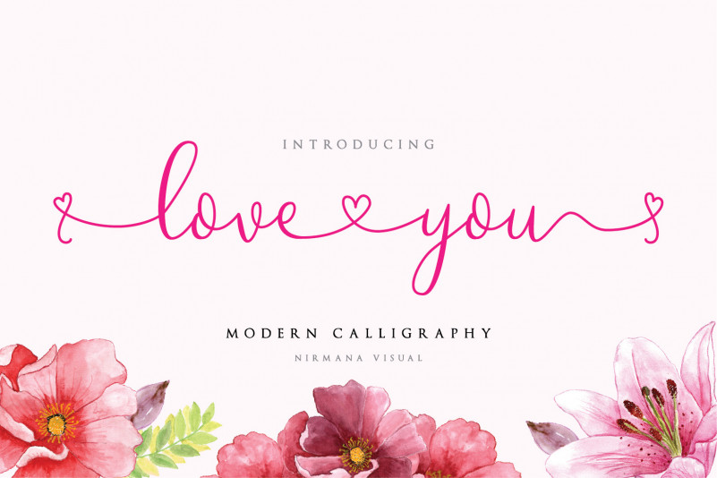 Loveyou Romantic Font Befonts Com