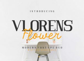 Vlorens Flower Fonts Duo