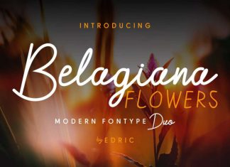 Belagiana Flowers Script Font