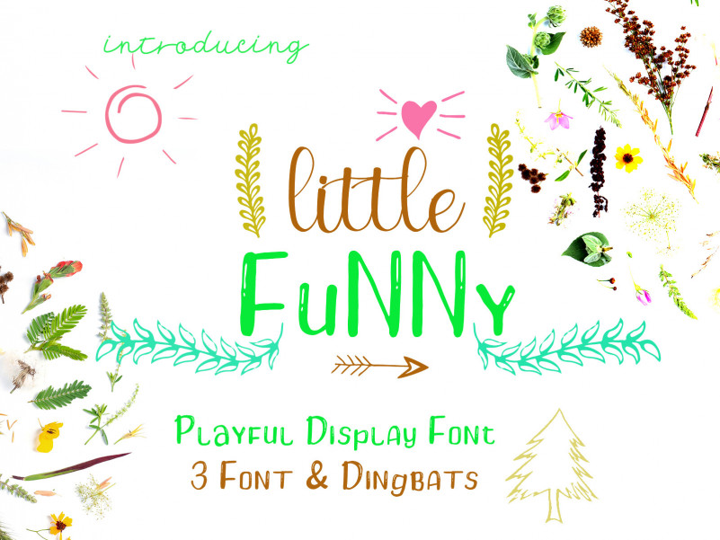 Little Funny - Include 4 Font