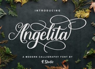 Download Free Acmedia Butterflies And Flowers Font Befonts Com PSD Mockup Template