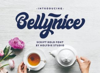 Bellynice Bold Script Font